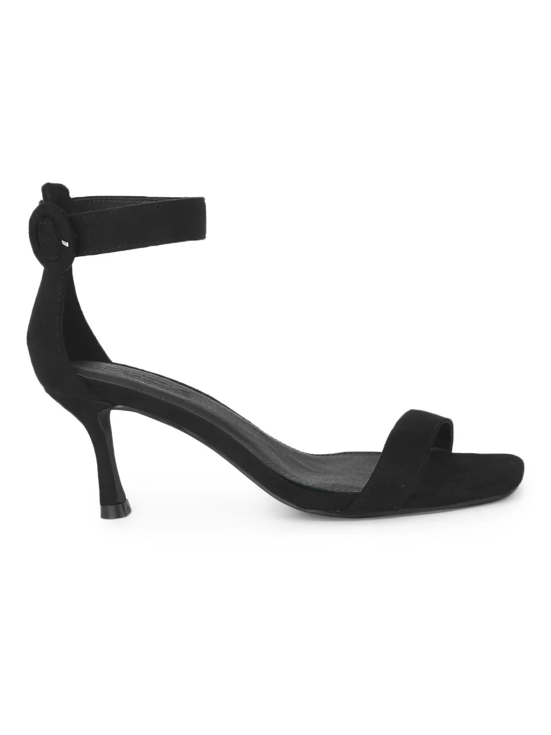 Black Micro Mid Stiletto Heels