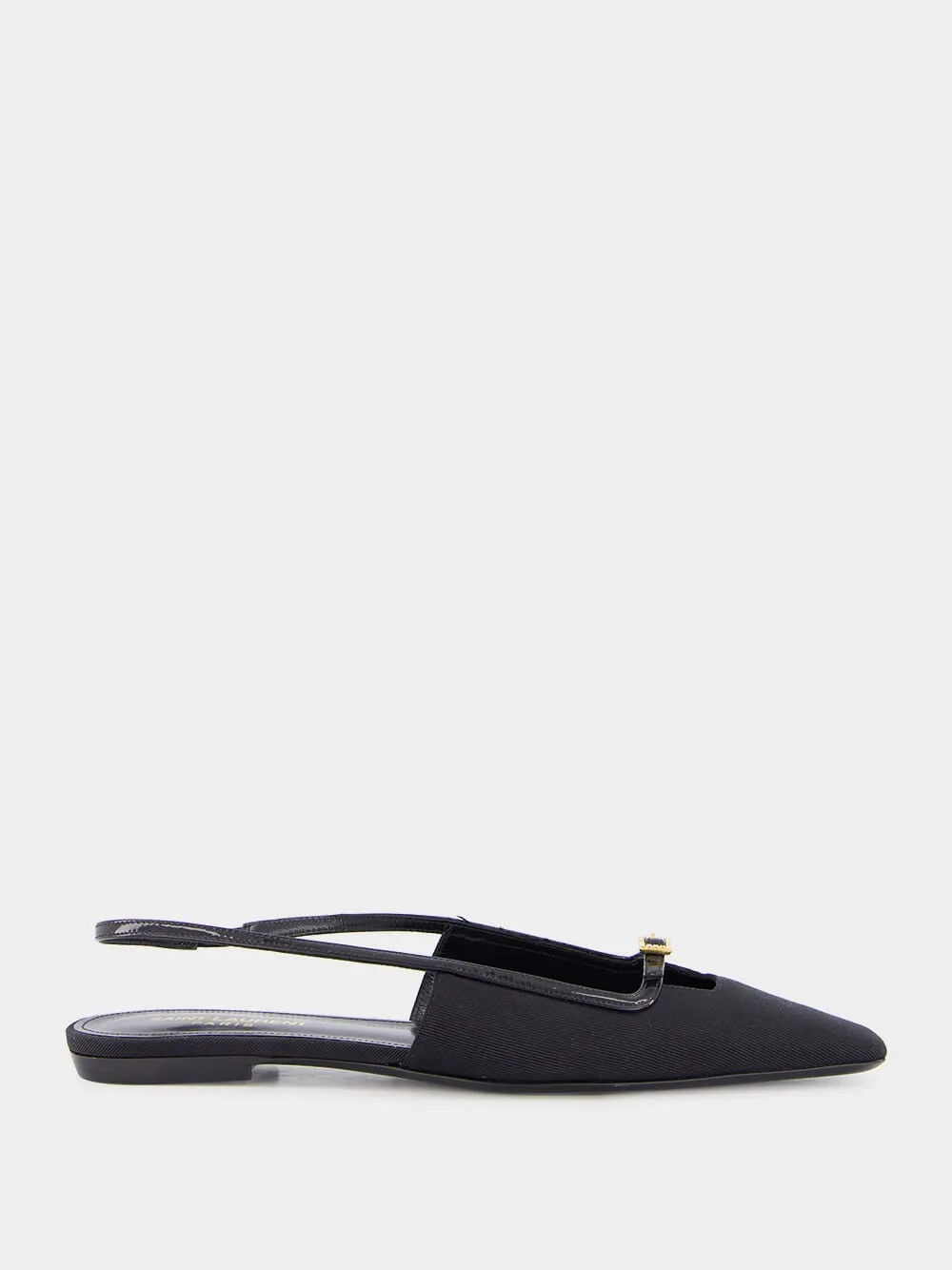 Black Slingback Mules