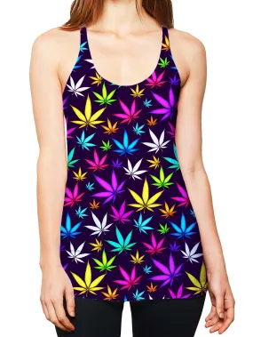 Black Weed Women's Tank Top