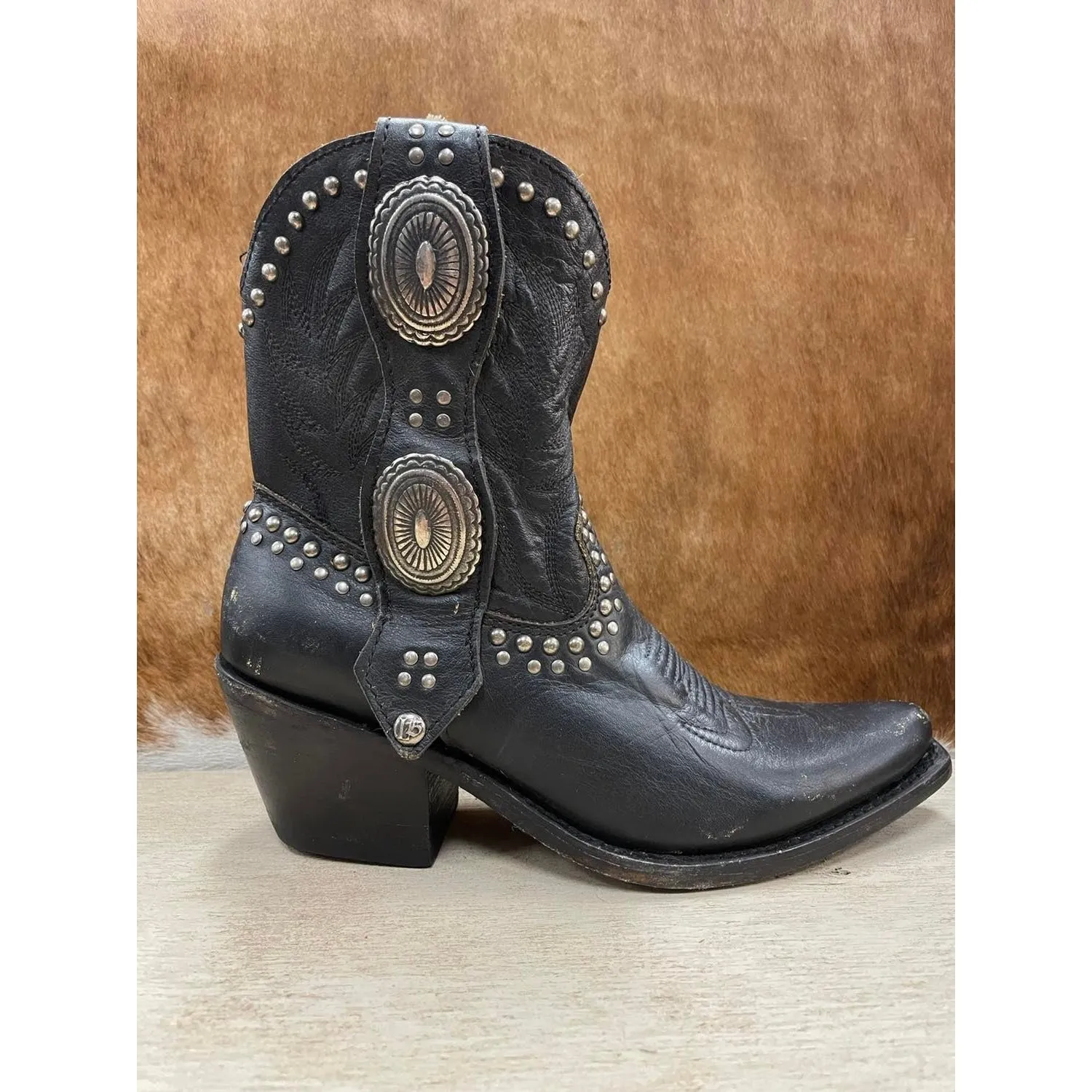 Black Western Boot by Liberty in Tornado Negro color