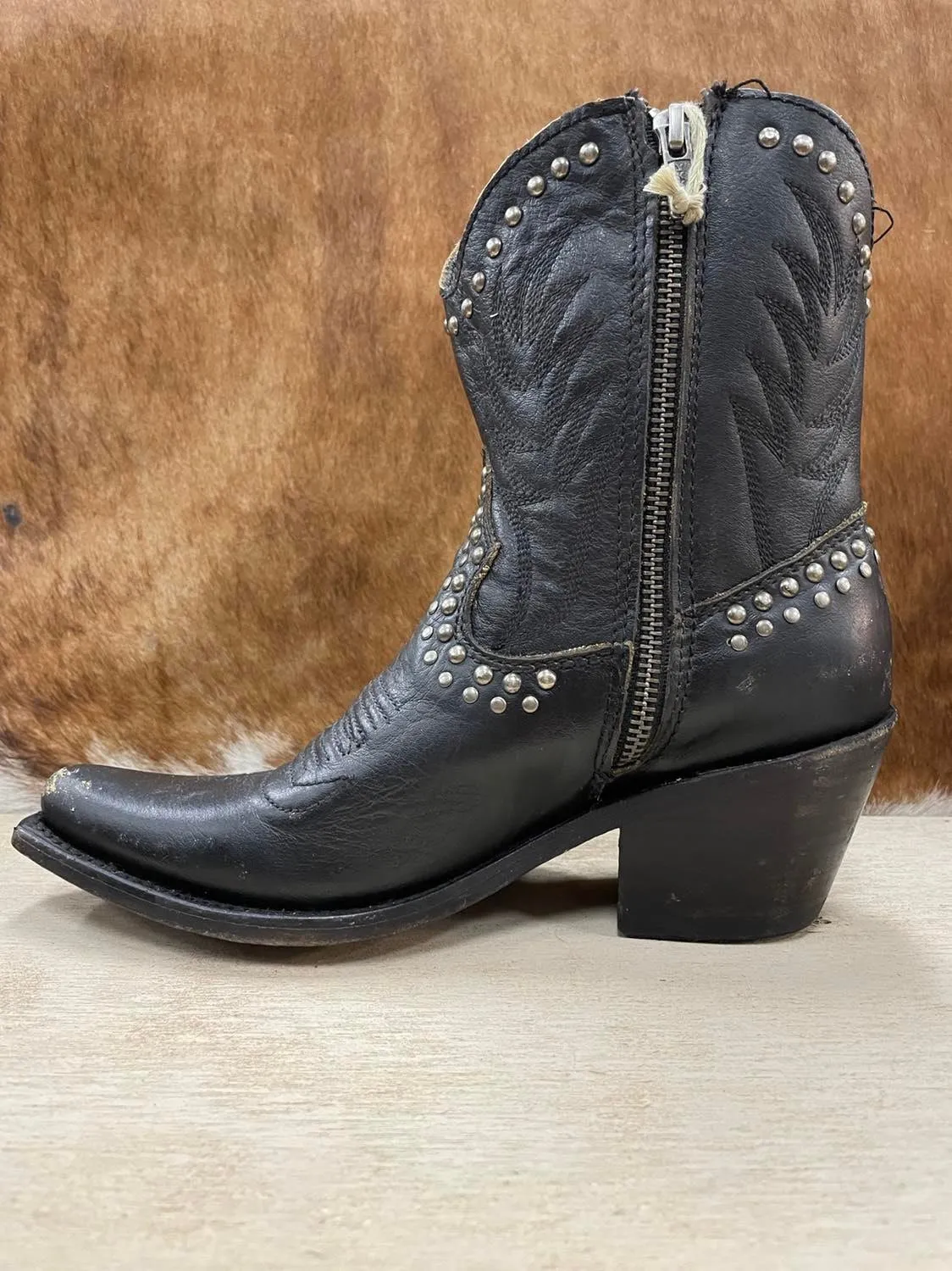 Black Western Boot by Liberty in Tornado Negro color