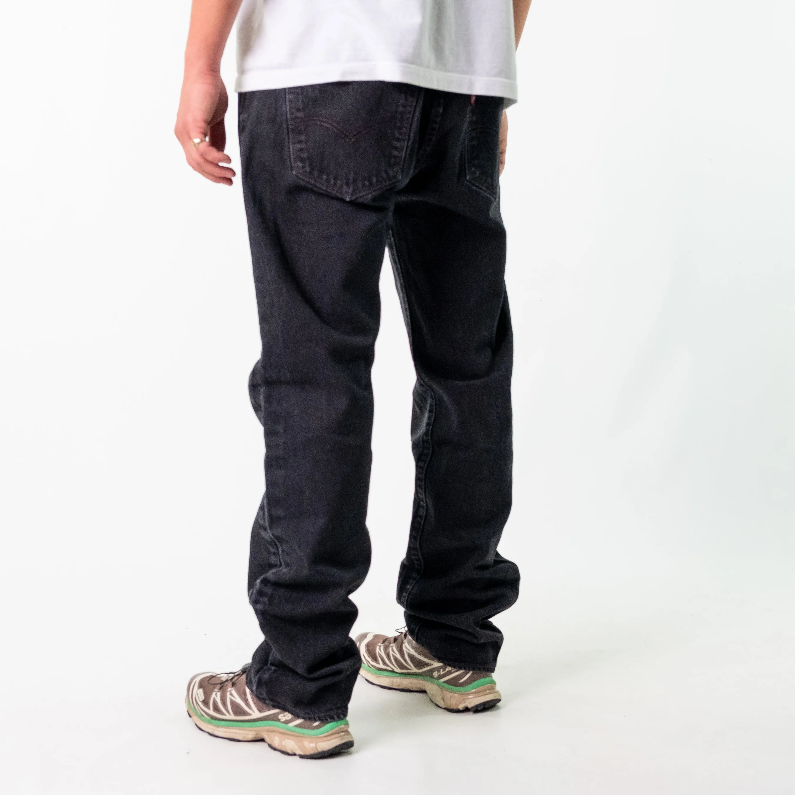 Black y2ks Levi's 501 Denim Jeans Baggy Pants (36x34)