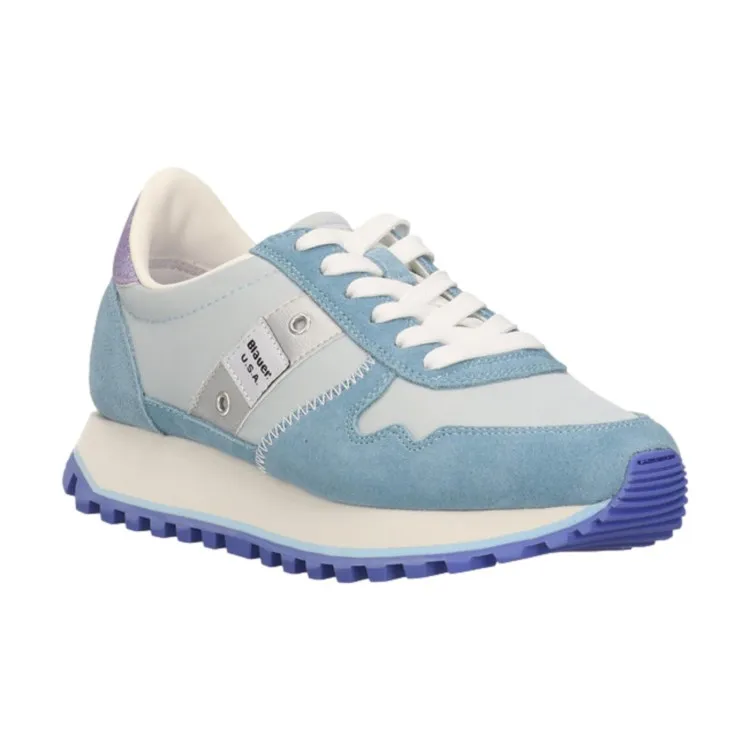 Blauer S4MILLEN01/LEM Women's Lace-up Sneakers Azurre