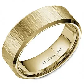 Bleu Royale 14K Gold Men's Wedding Band RYL-088Y75