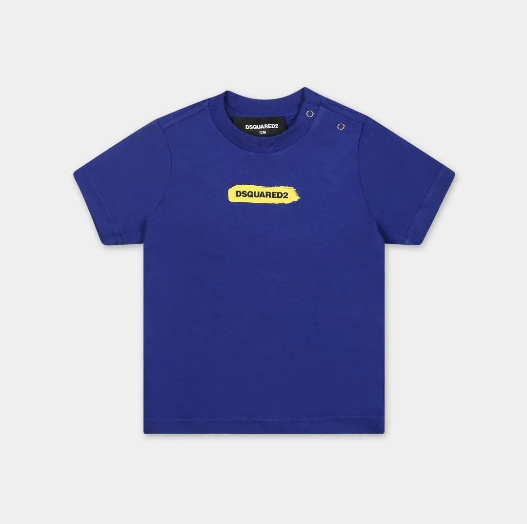 Blue Dsquared2 Logo T-Shirt