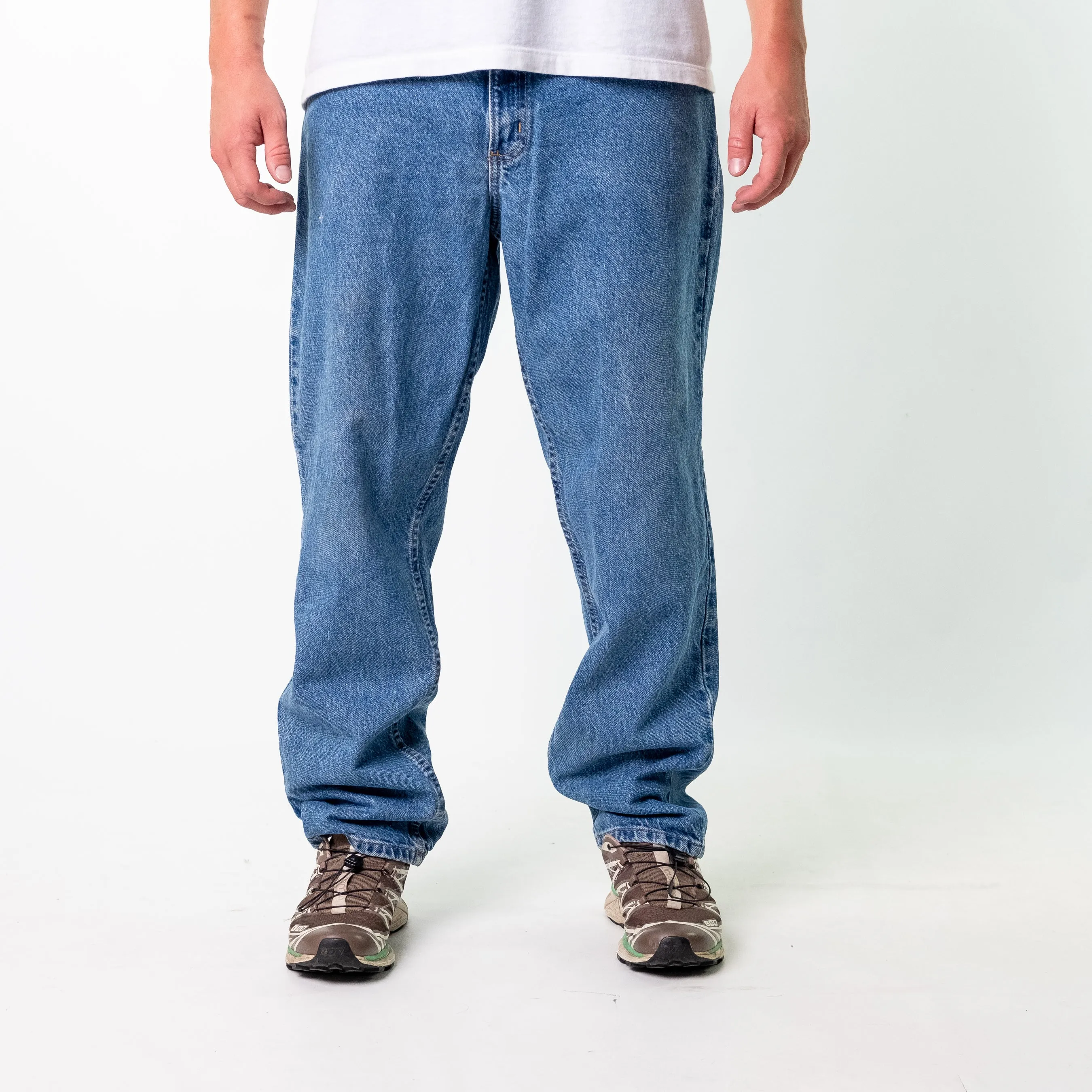 Blue y2ks Carhartt Denim Jeans Baggy Pants (36x32)