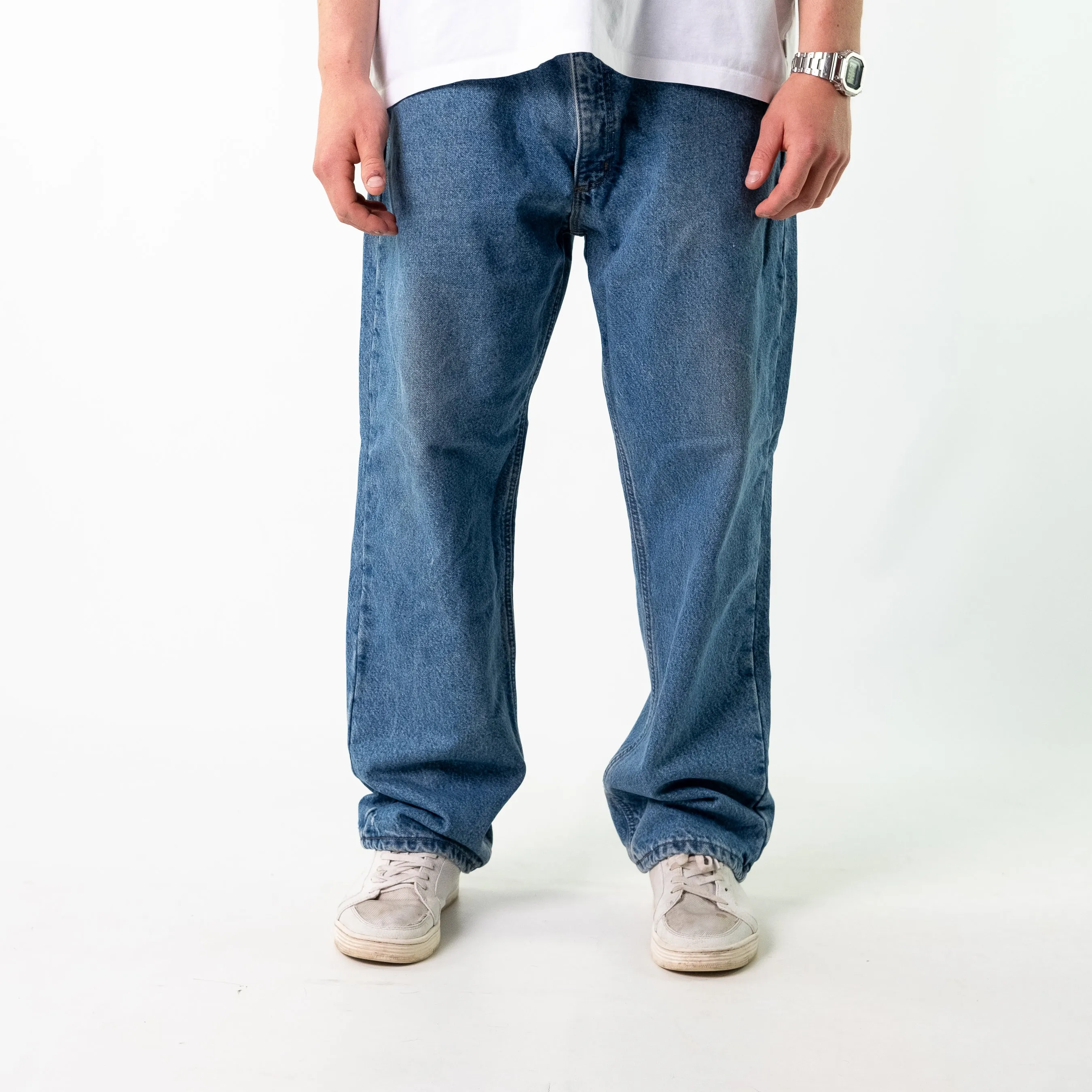 Blue y2ks Carhartt Denim Jeans Baggy Pants (38x30)