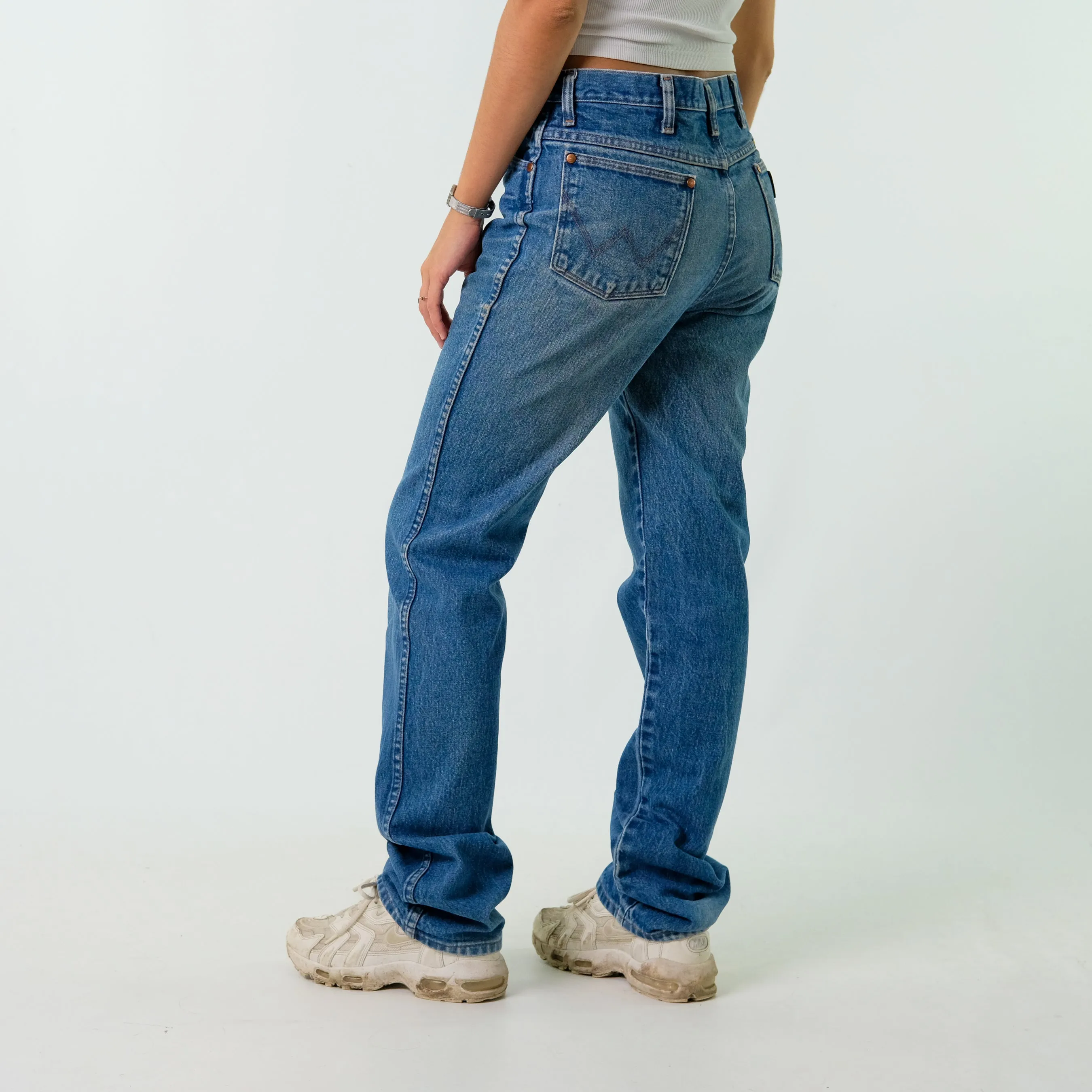 Blue y2ks Wrangler Denim Jeans Baggy Pants (32x36)