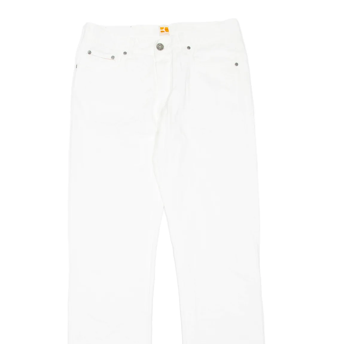 BOSS ORANGE Mens Jeans White Regular Straight W33 L34