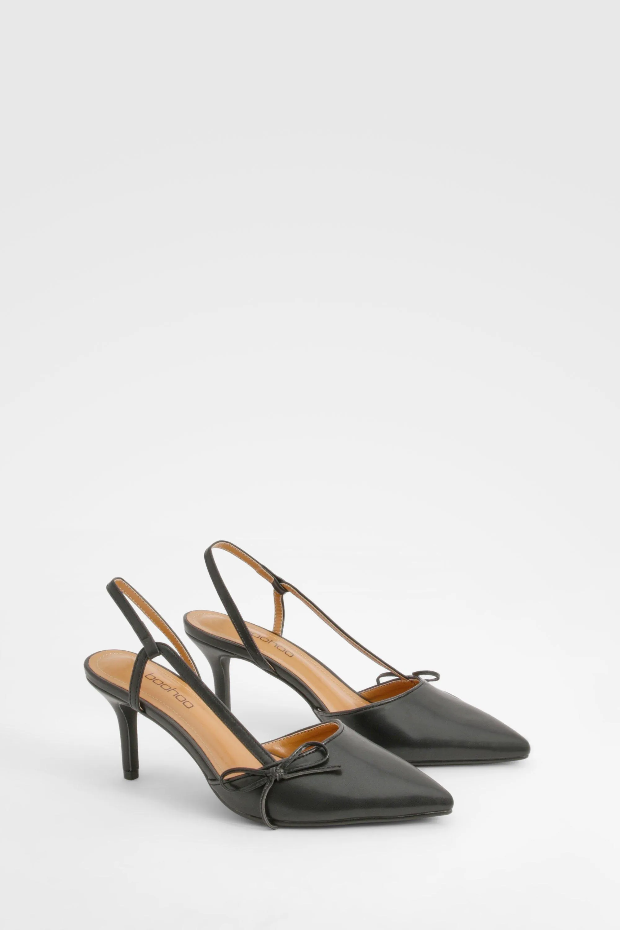 Bow Detail Slingback Court Heels