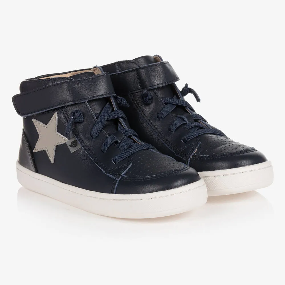 Boys Blue High-Top Trainers