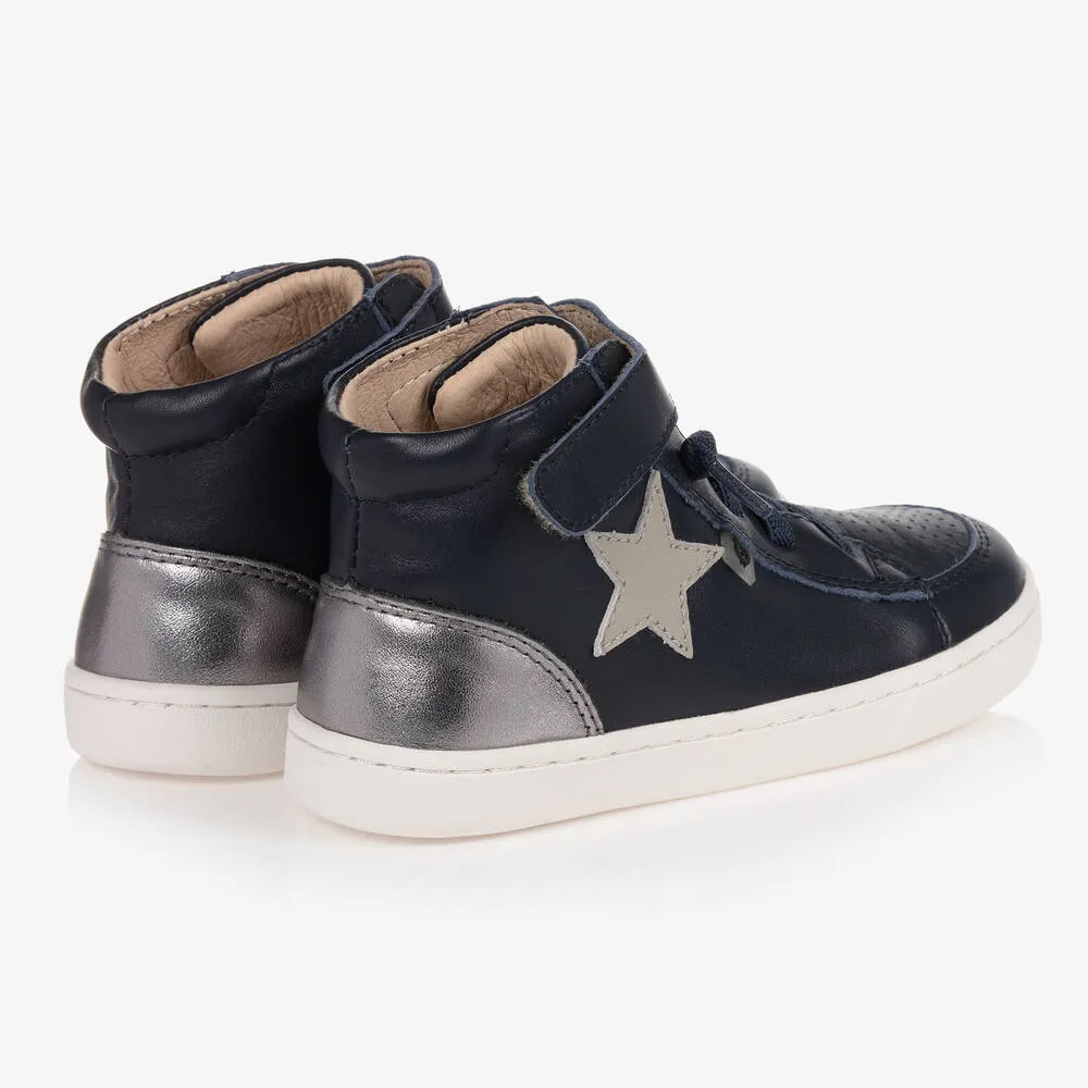 Boys Blue High-Top Trainers