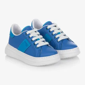 Boys Blue Lace-Up Trainers