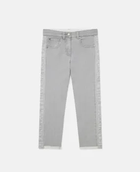 Branded Panel Denim Jeans