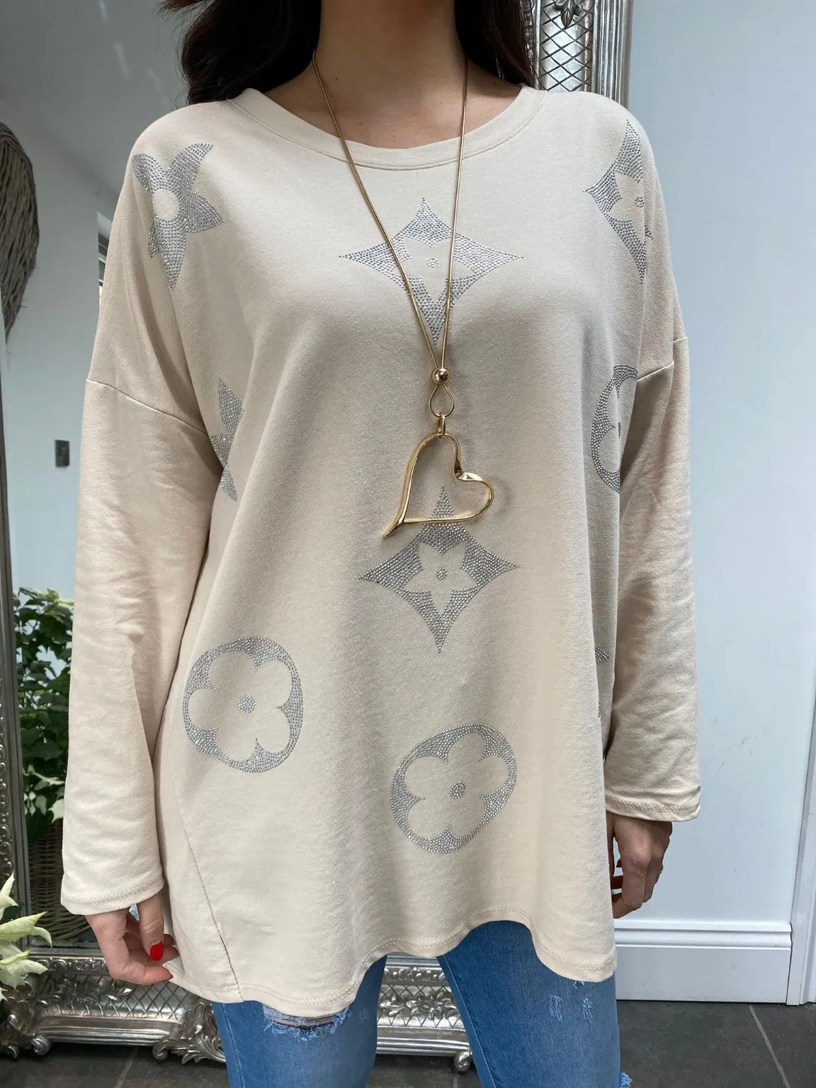 Brooke Embellished Sweatshirt Shape