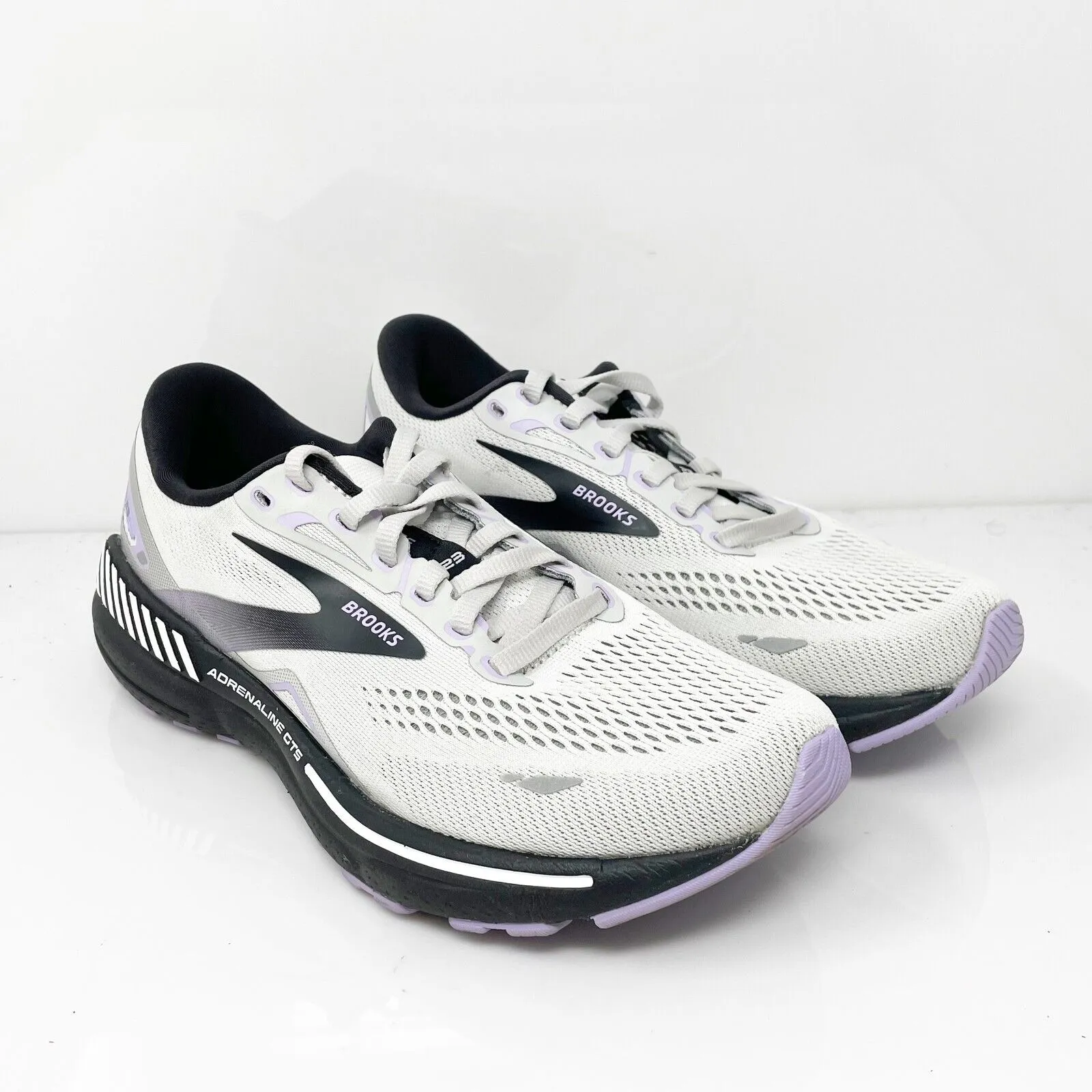 Brooks Womens Adrenaline GTS 23 1203811B039 Gray Running Shoes Sneakers Size 8 B