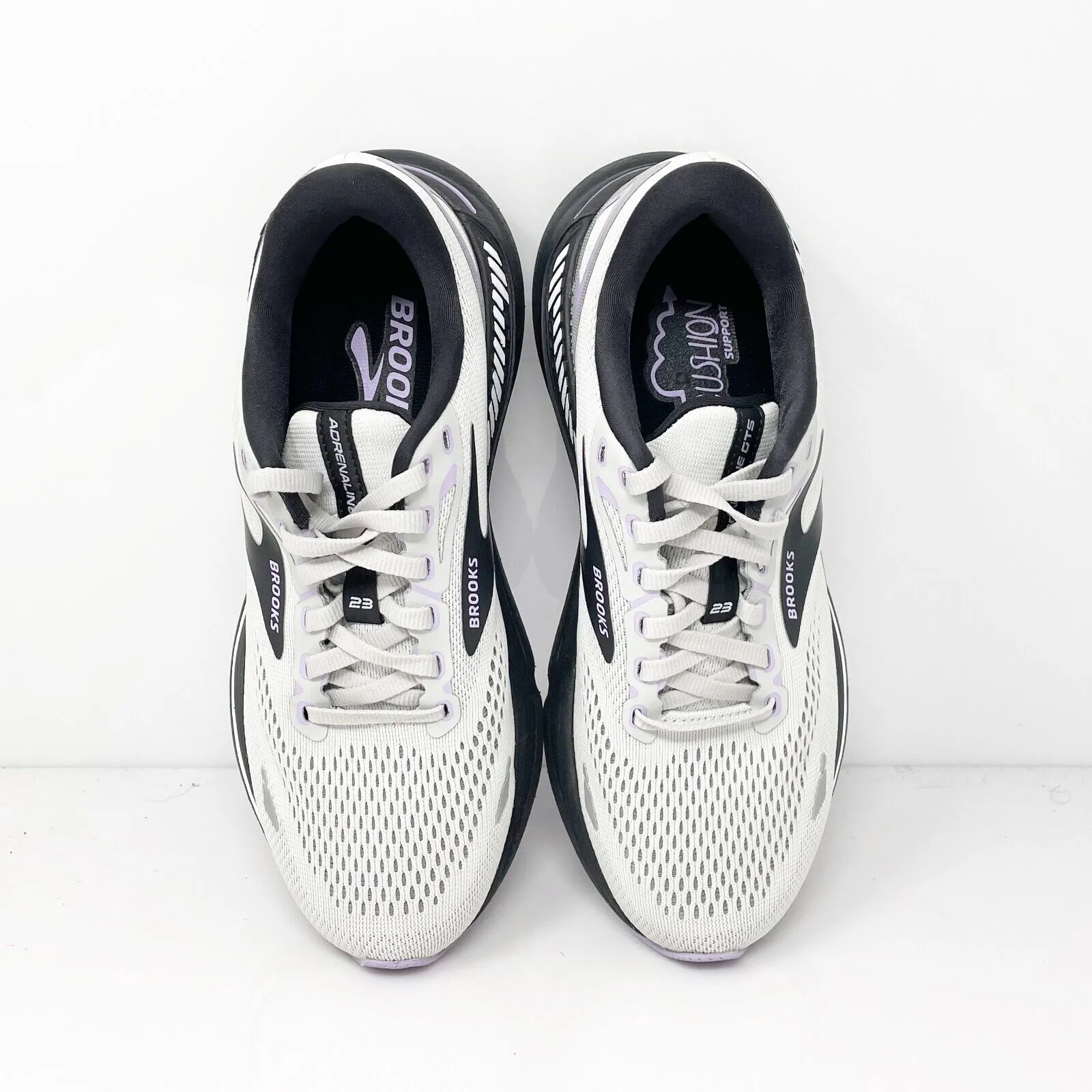 Brooks Womens Adrenaline GTS 23 1203811B039 Gray Running Shoes Sneakers Size 8 B