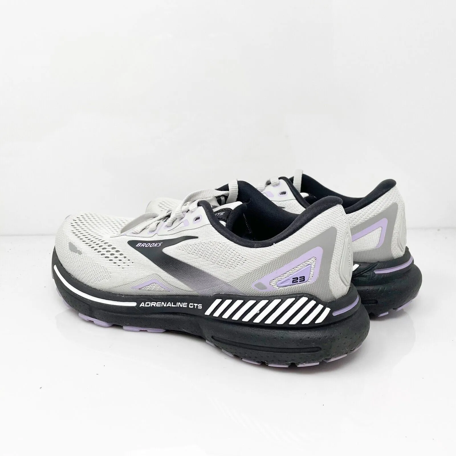 Brooks Womens Adrenaline GTS 23 1203811B039 Gray Running Shoes Sneakers Size 8 B