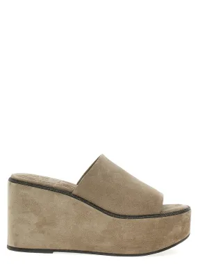 Brunello Cucinelli 'Monile' Designer Wedges