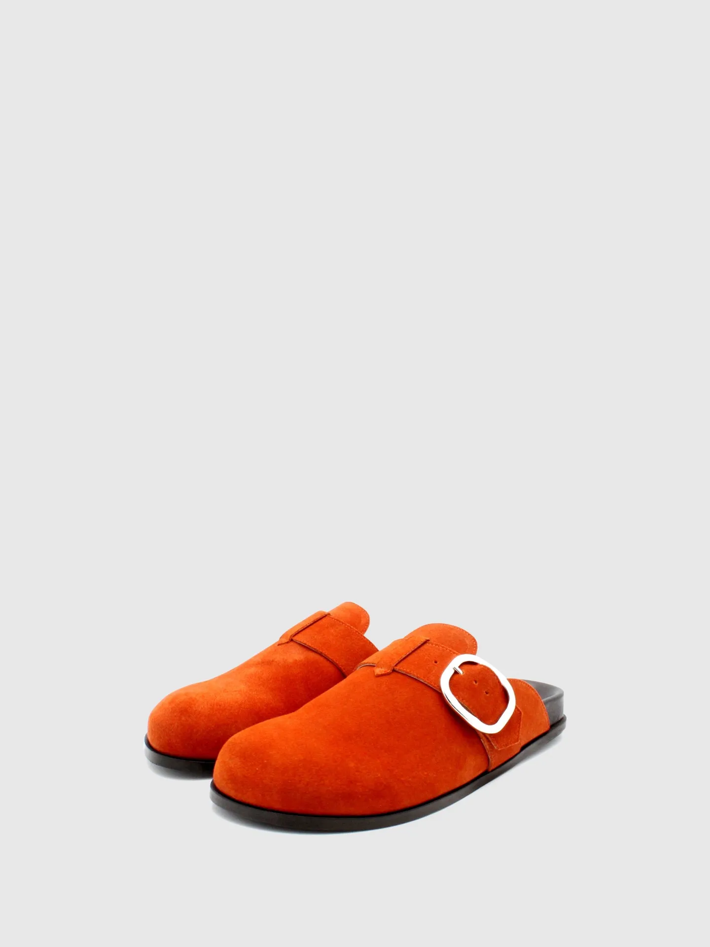 Buckle Mules Caju Orange/Black