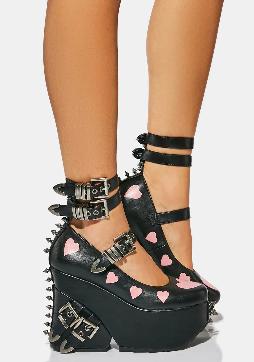 Buckle Platforms by Black Wicked Heart