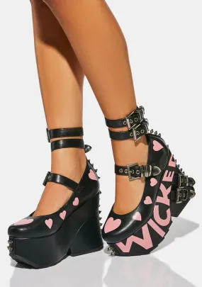 Buckle Platforms by Black Wicked Heart