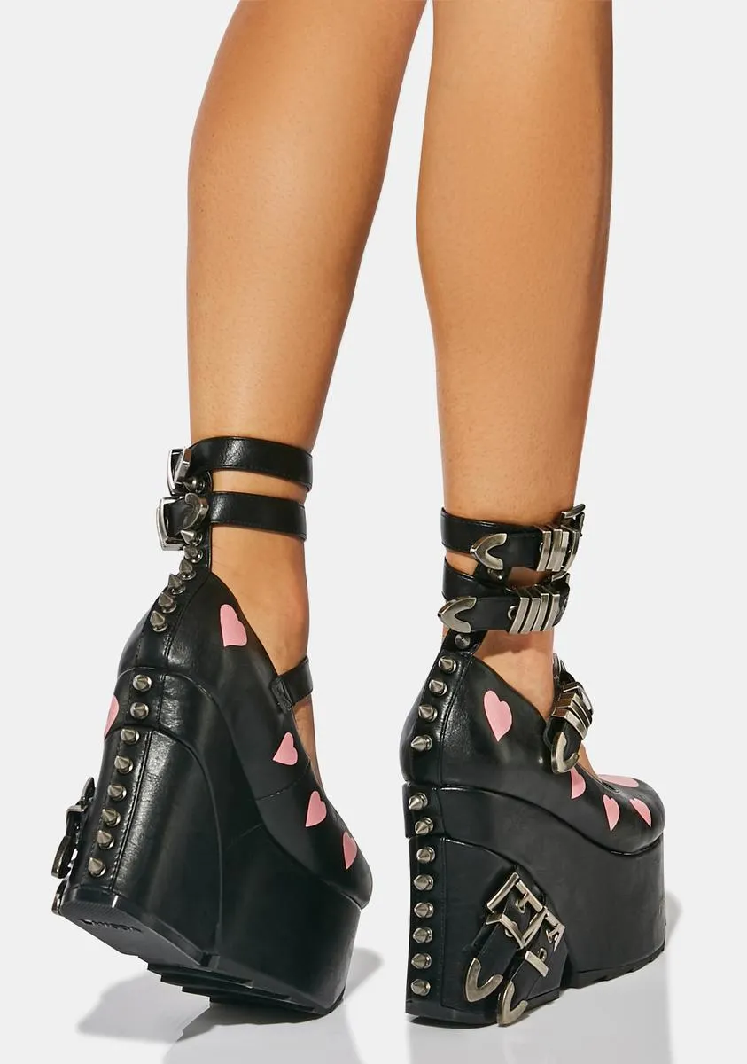 Buckle Platforms by Black Wicked Heart