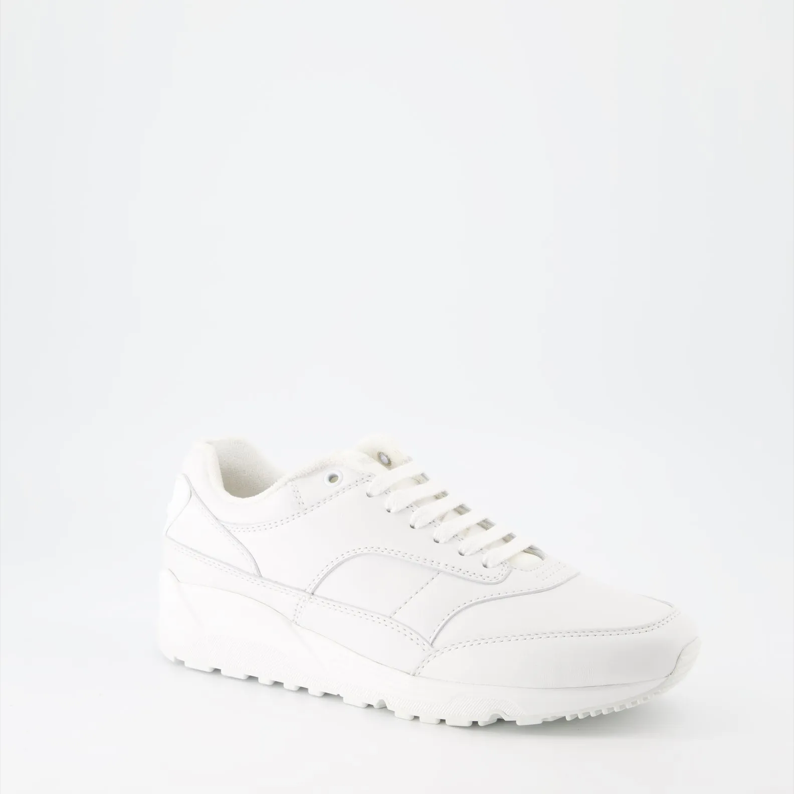 Bump Smooth Leather Sneakers