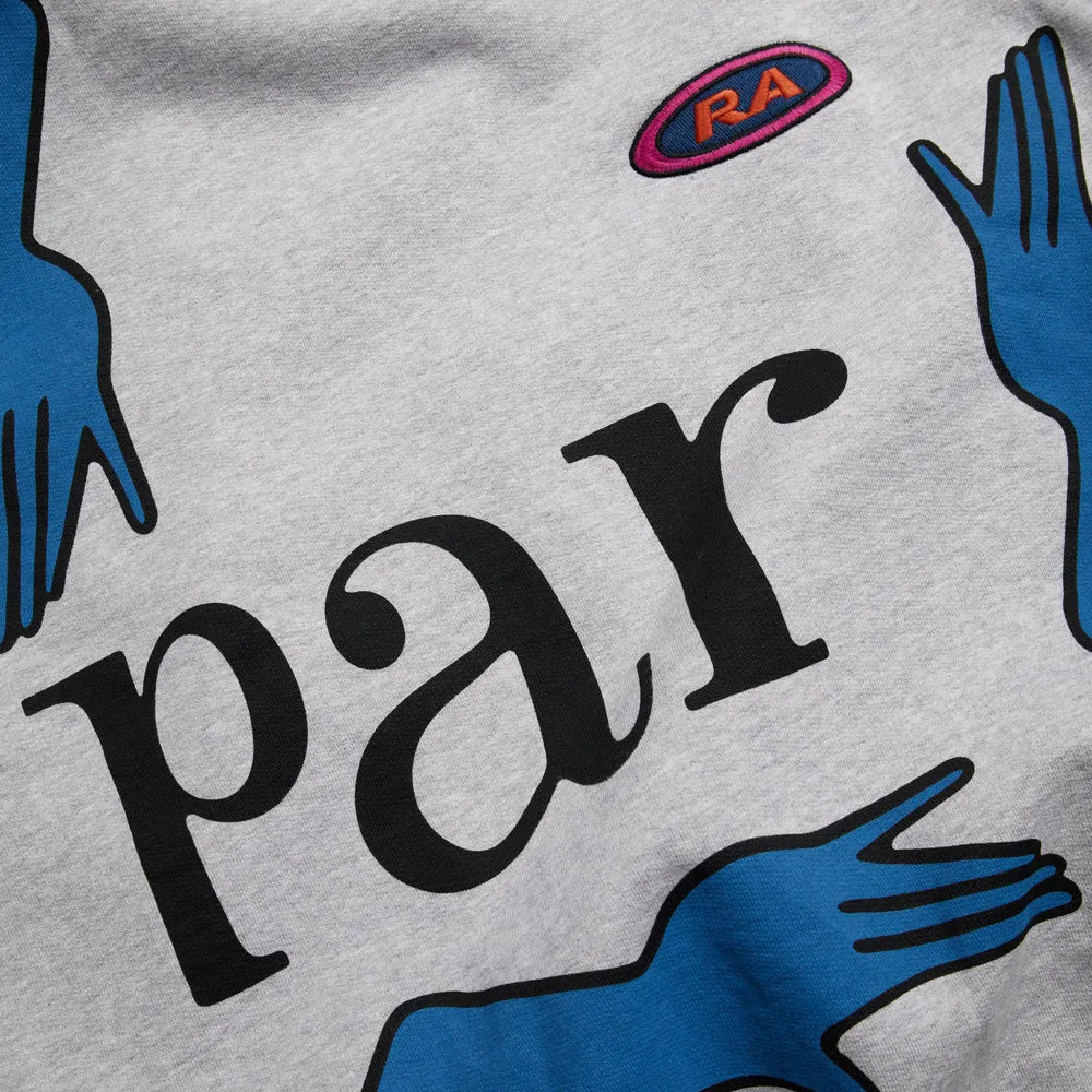 BY PARRA EARLY GRAB CREW NECK SWEATSHIRT // HEATHER GREY