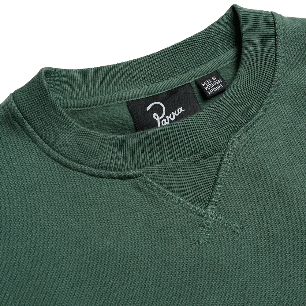 BY PARRA SNAKED BY A HORSE CREW NECK SWEATSHIRT // PINE GREEN