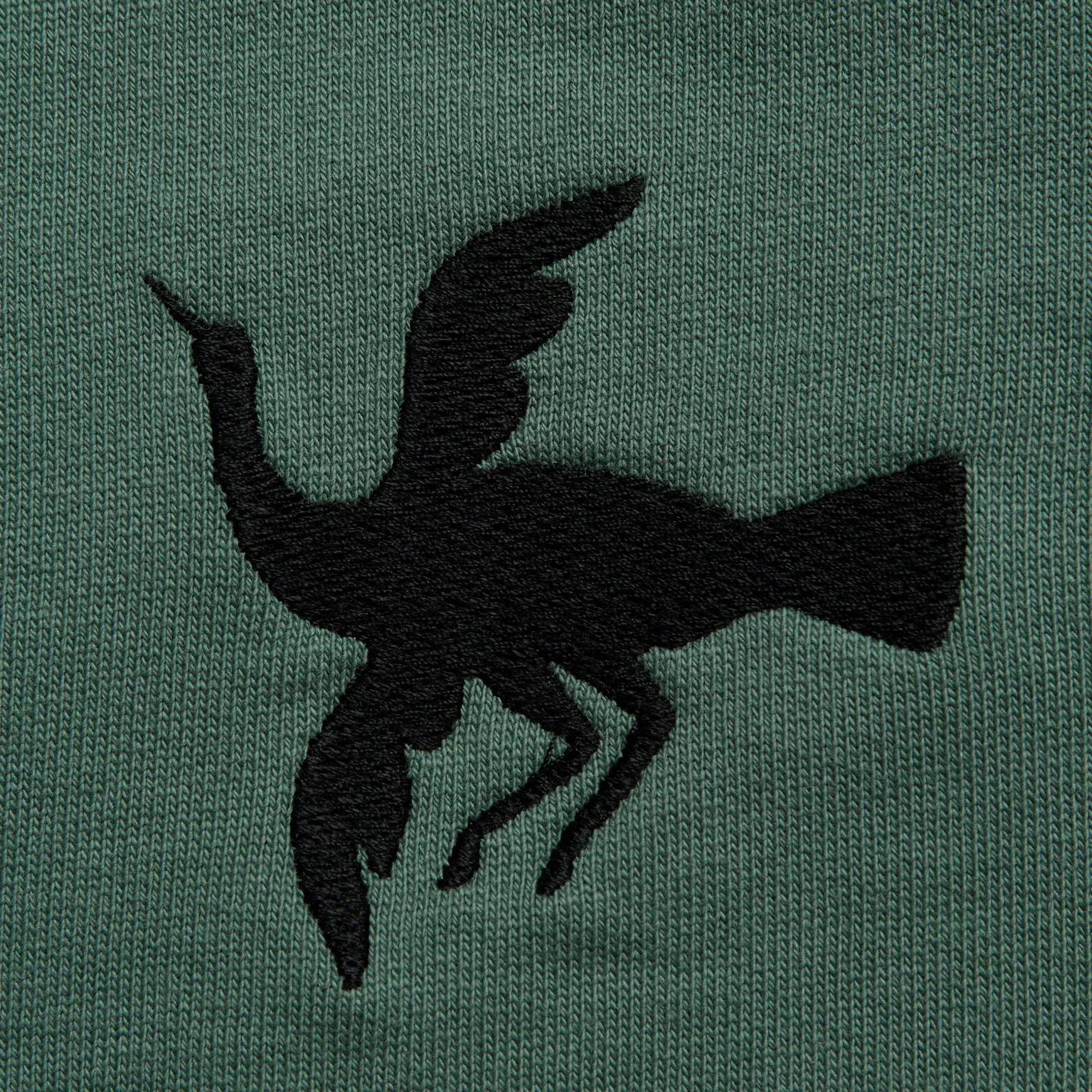 Parra Snaked By A Horse Pine Green Crewneck Sweatshirt - Style 50216