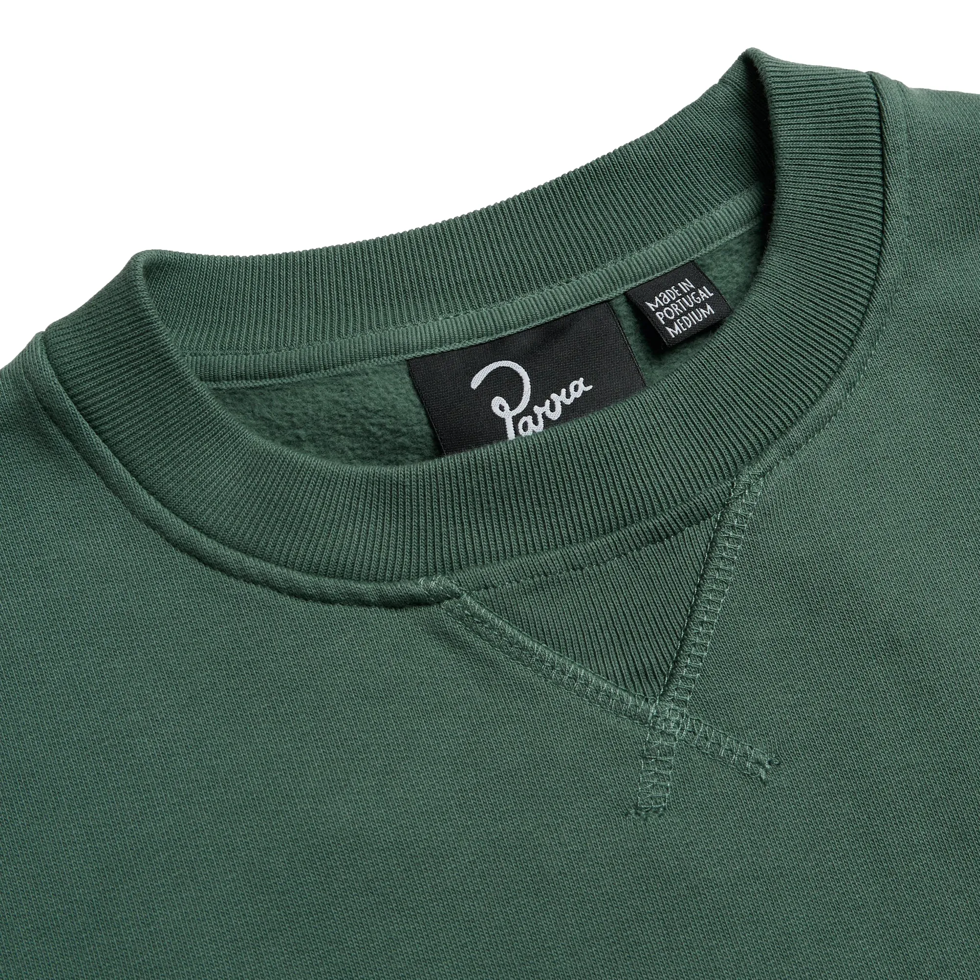 Parra Snaked By A Horse Pine Green Crewneck Sweatshirt - Style 50216