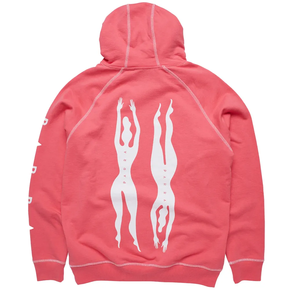 BY PARRA UNDER PINK WATERS HOODED SWEATSHIRT // GRAPE