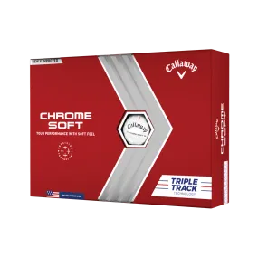 Callaway Chrome Soft Triple Track Golf Balls White 12 Pack 2022