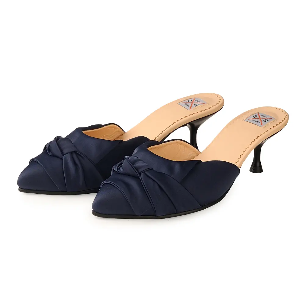 Camus silk mules