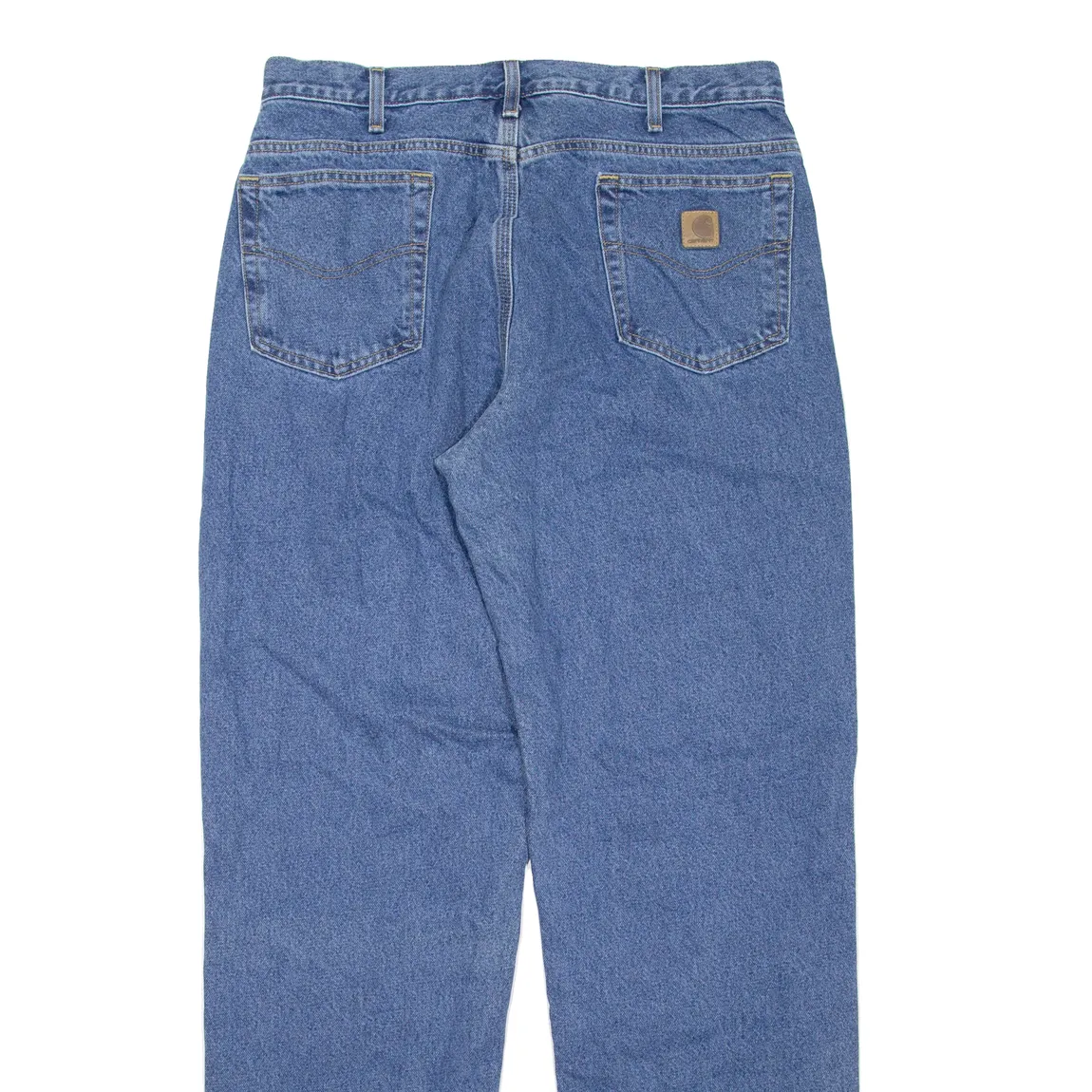 CARHARTT Mens Jeans Blue Regular Straight W36 L34