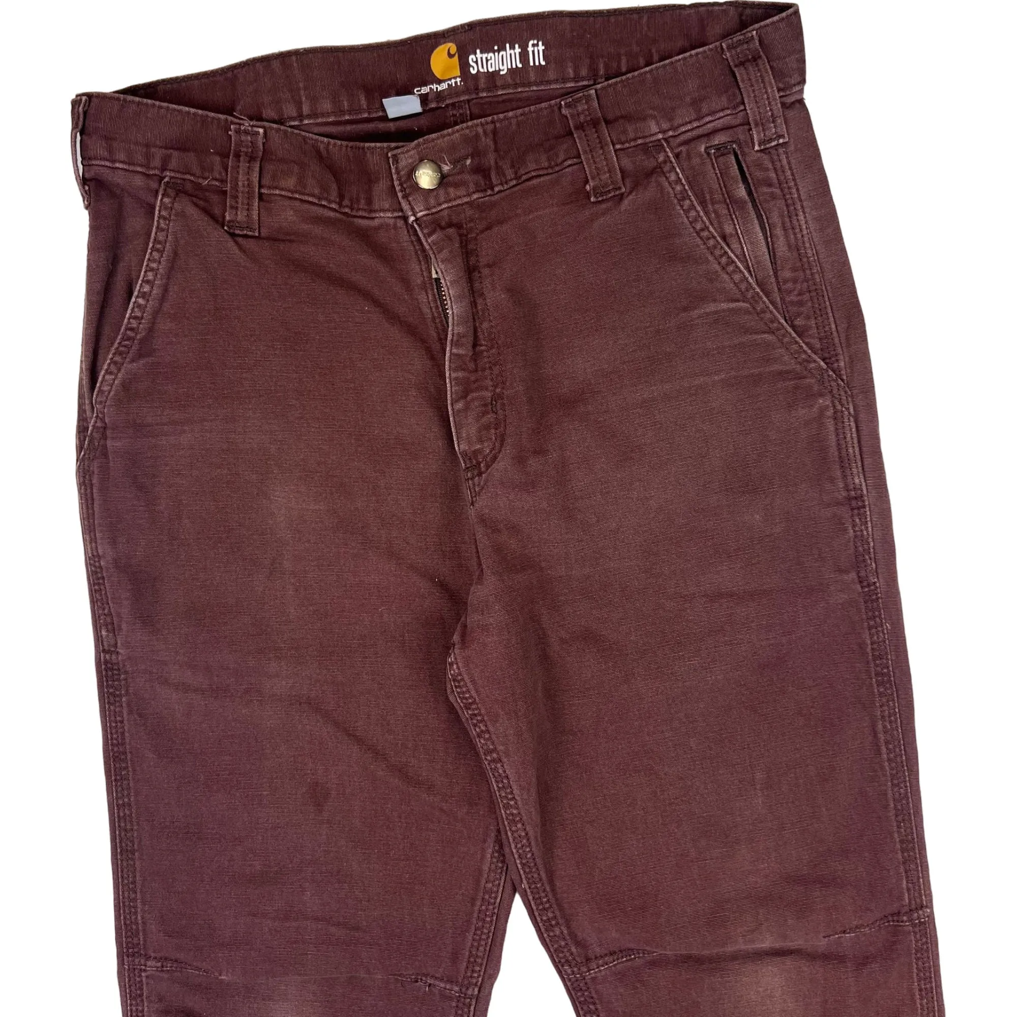 Carhartt Straight Fit Jeans Maroon