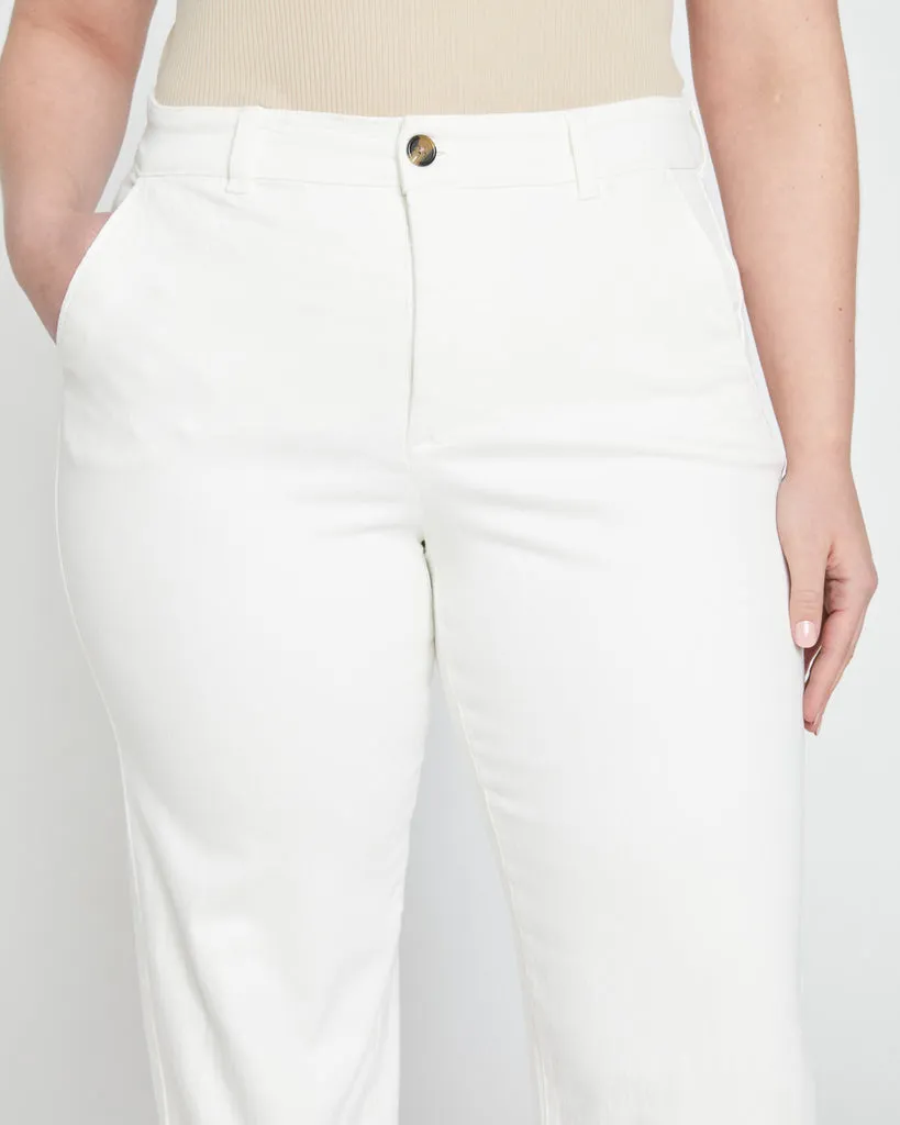 Carol High Rise High Stretch Jeans - White