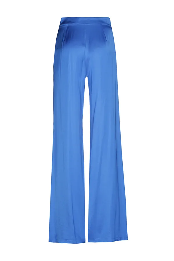 Caroline Biss ELECTRIC BLUE STRAIGHT LOOSE DRESSY TROUSERS