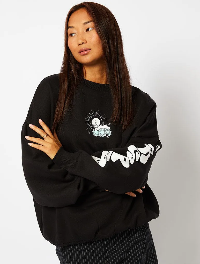 Casper x Skinnydip Black Sweatshirt