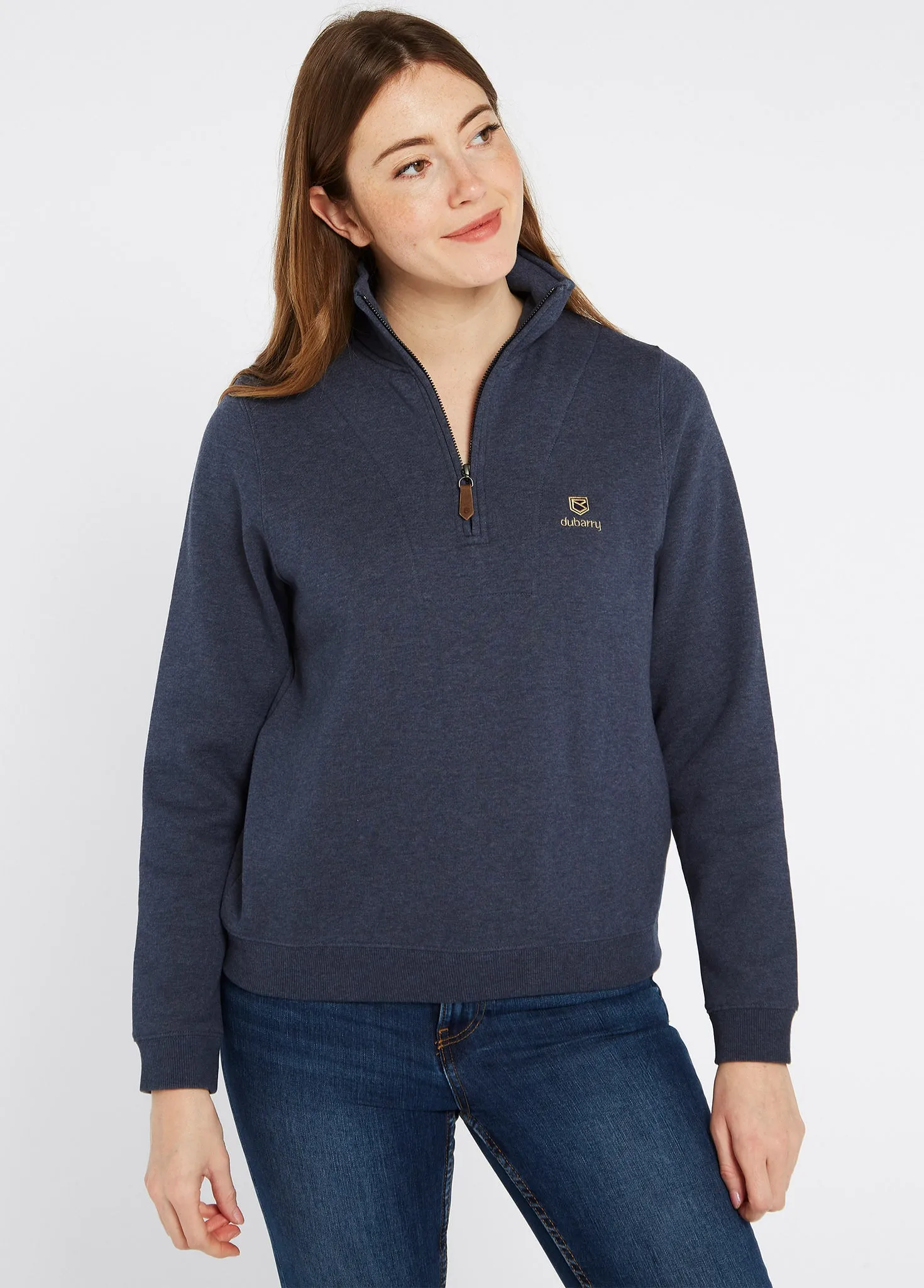 Castlemartyr Women's Quarter Zip Sweatshirt - Denim