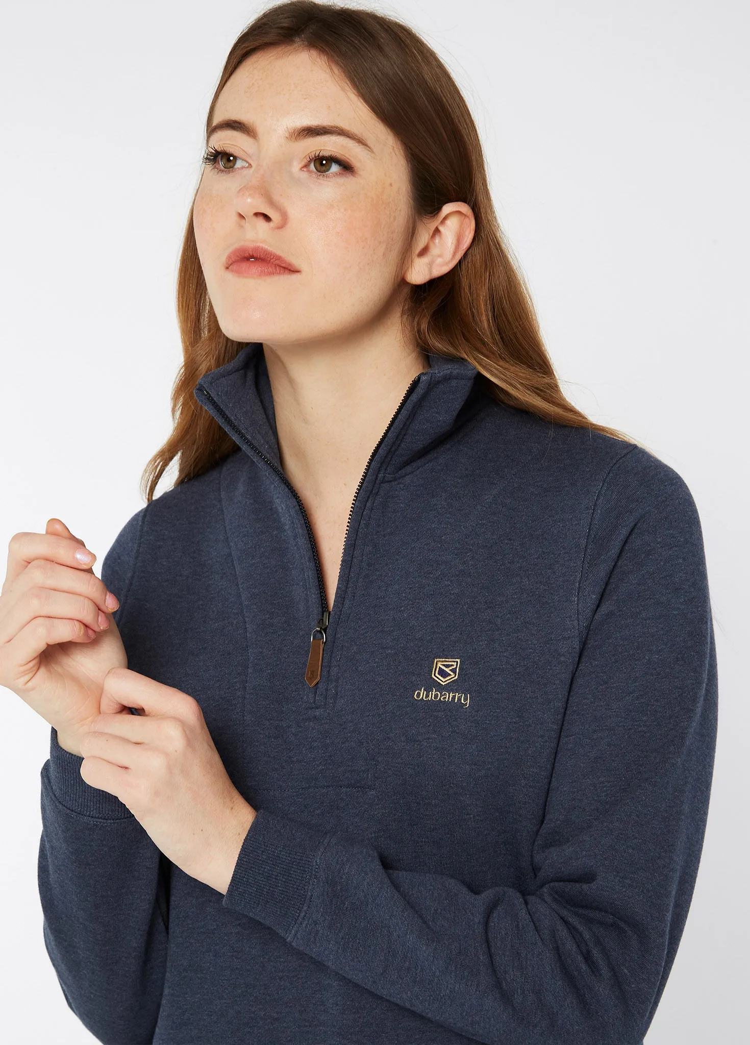 Castlemartyr Women's Quarter Zip Sweatshirt - Denim