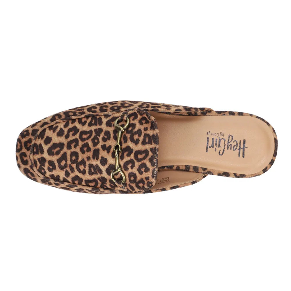 Charmer Leopard Print Slip On Mules