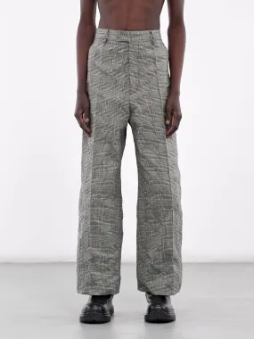 Check Trousers (UA66PA110G-GREY-CHECK)