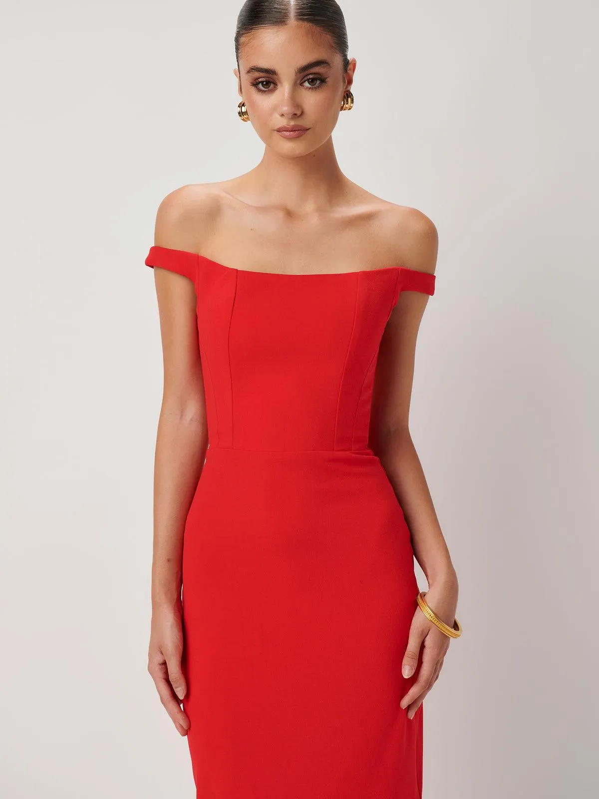 Cherry Red Amaya Dress