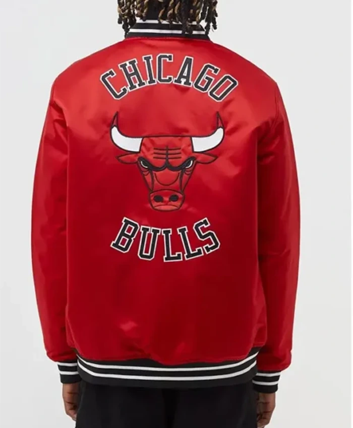 Chicago Bulls Red Varsity Jacket