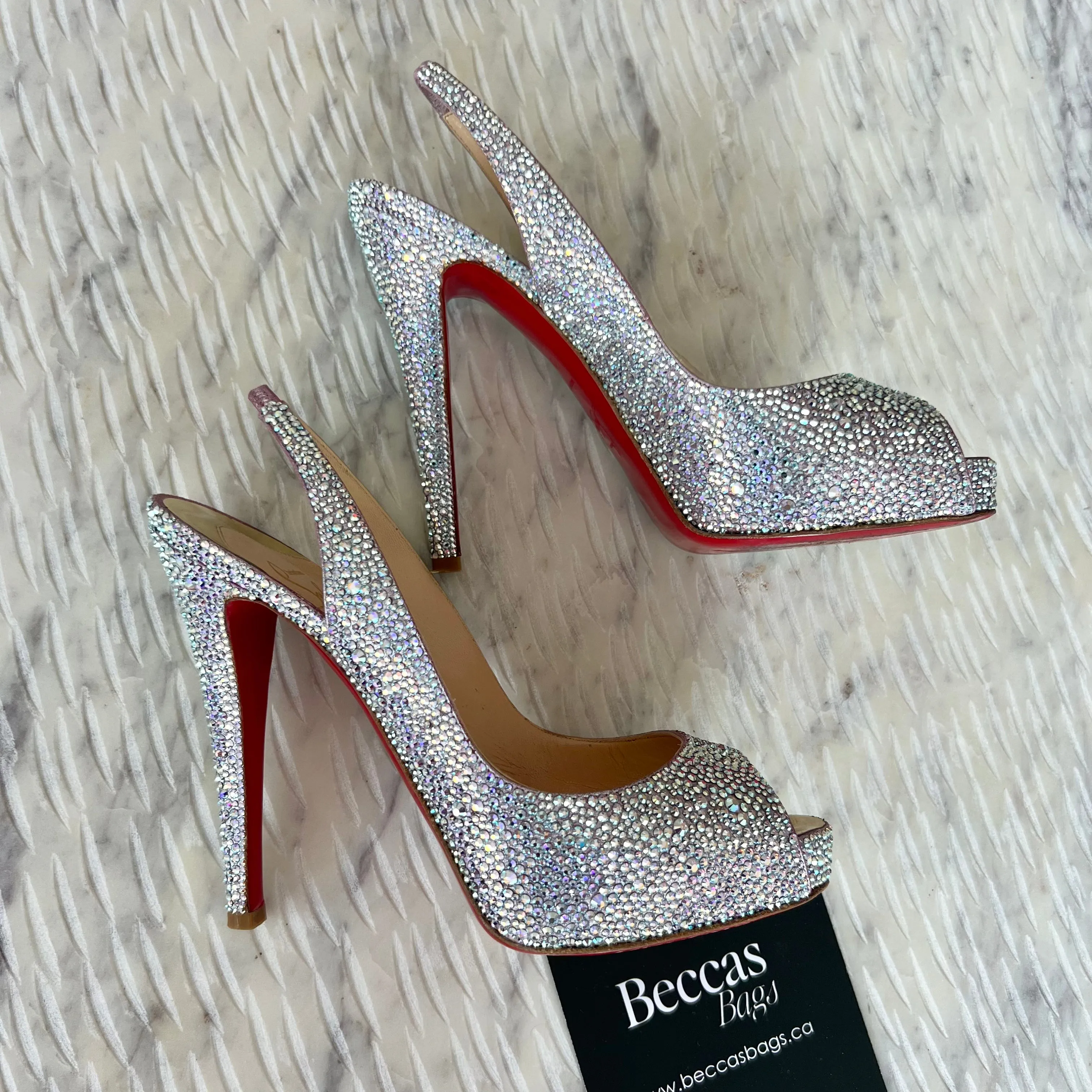 Christian Louboutin Aurora Boreale Strass Very Riche 120 Platform Pumps