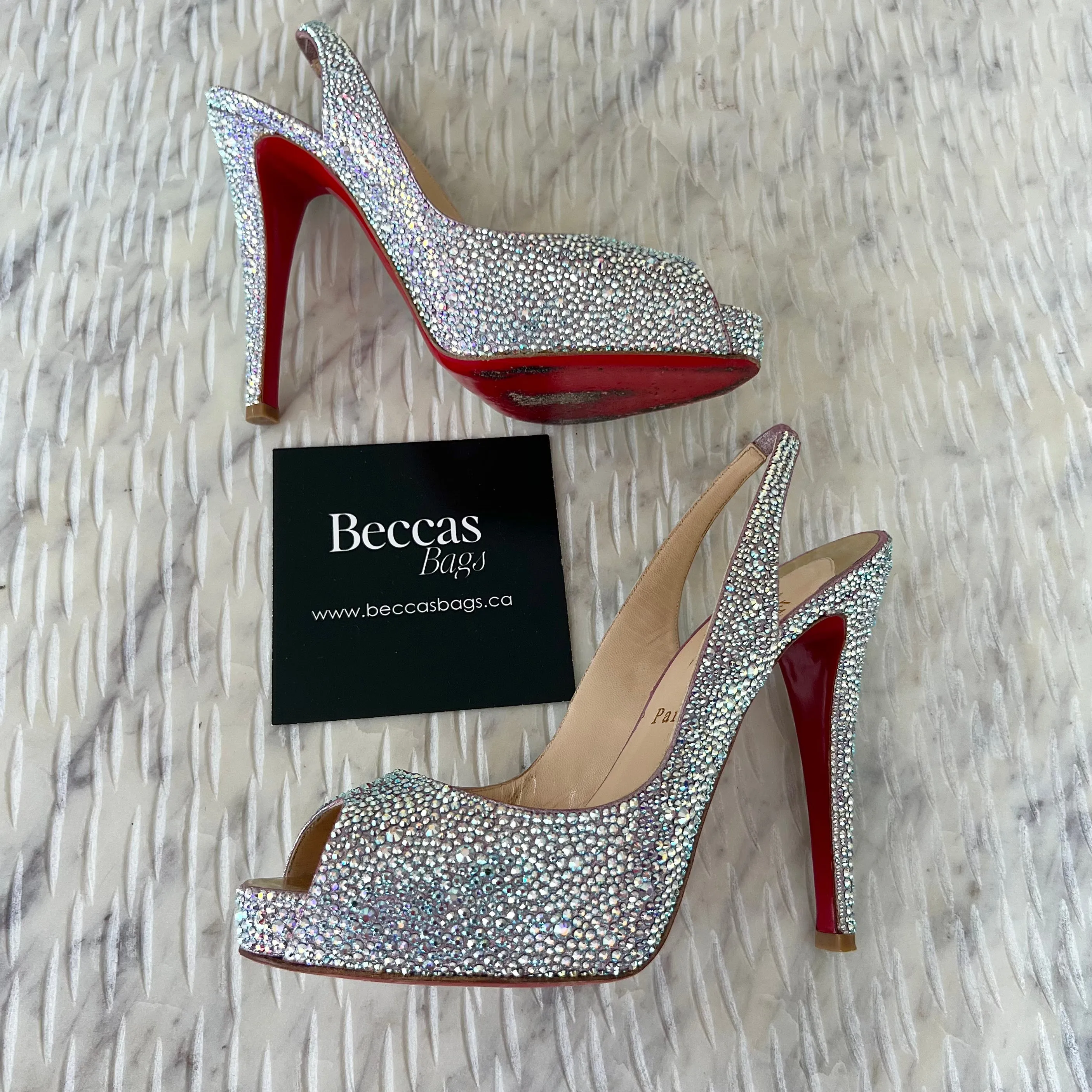 Christian Louboutin Aurora Boreale Strass Very Riche 120 Platform Pumps