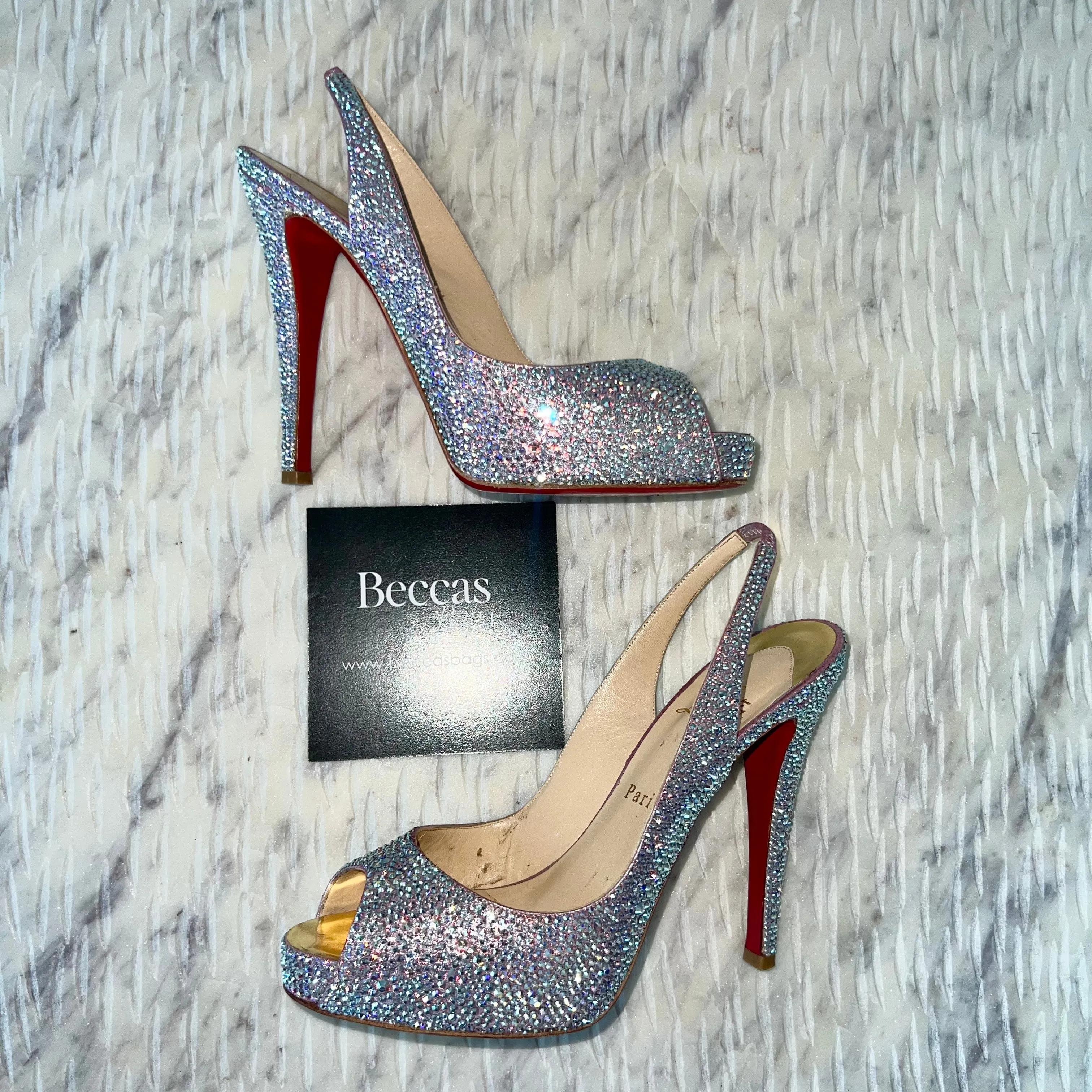 Christian Louboutin Aurora Boreale Strass Very Riche 120 Platform Pumps