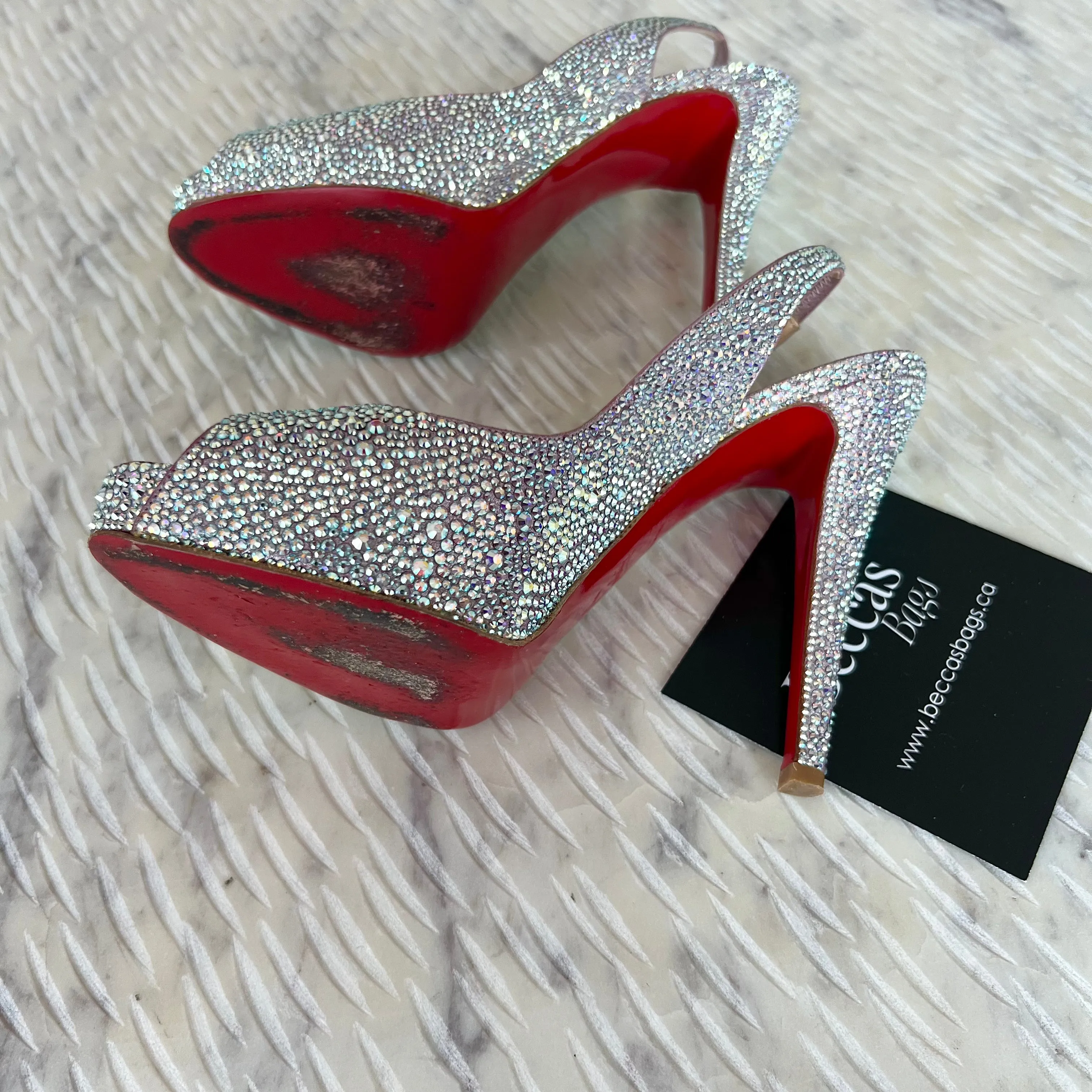 Christian Louboutin Aurora Boreale Strass Very Riche 120 Platform Pumps